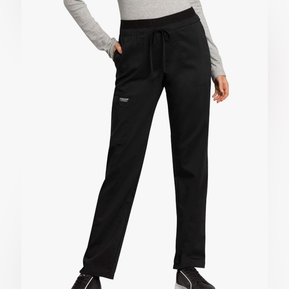Cherokee Workwear Revolution Women Scrubs Pant Mid Rise Tapered Leg